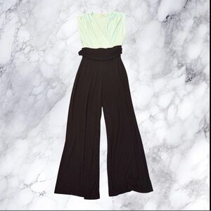 Allison Brittney Mint Green Wide Leg Jumpsuit Small